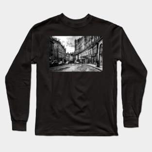 Grassmarket Edinburgh Black And White Long Sleeve T-Shirt